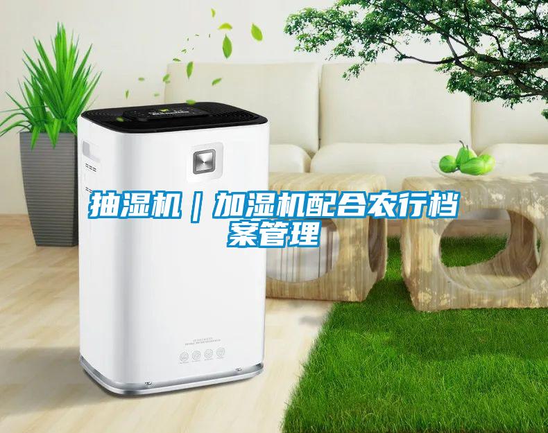 抽濕機｜加濕機配合農行檔案管理