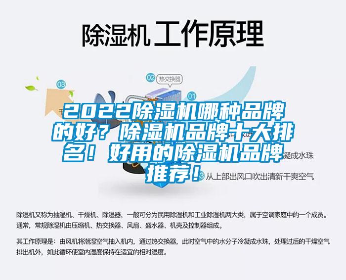 2022除濕機哪種品牌的好？除濕機品牌十大排名！好用的除濕機品牌推薦！