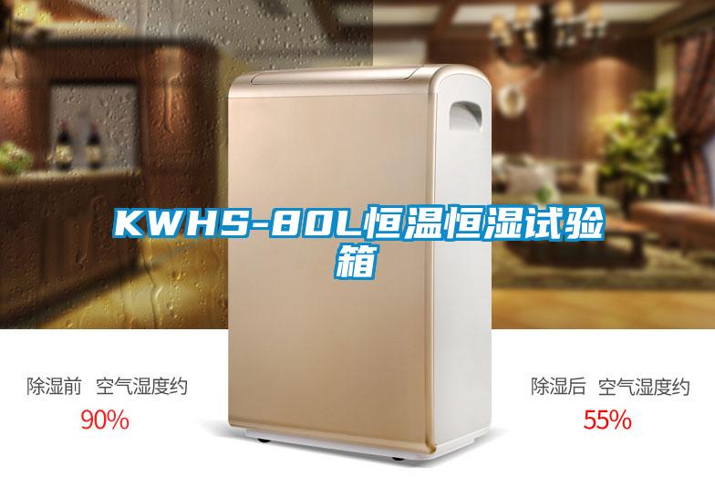 KWHS-80L恒溫恒濕試驗箱