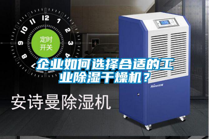 企業如何選擇合適的工業除濕干燥機？