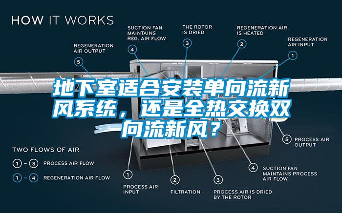 地下室適合安裝單向流新風系統，還是全熱交換雙向流新風？