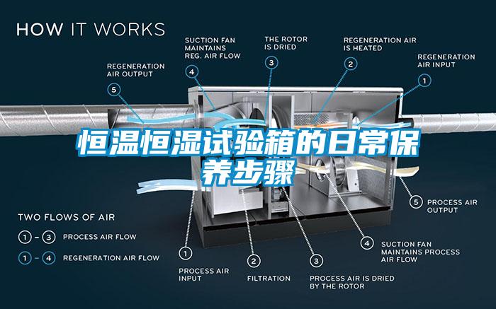 恒溫恒濕試驗箱的日常保養步驟